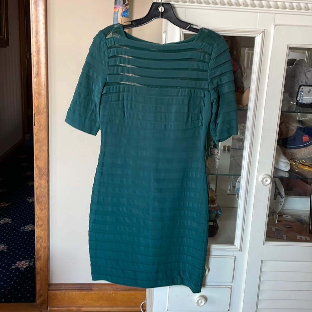 Green Sheath Mini Dress